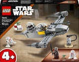 LEGO Star Wars 75410 Mandos e Grogus N-1 Starfighter giocattolo con le minifigure di Mandalorian, Grogu e R5-D4, inclusa colonna costruibile, set iniziale di astronave per ragazzi e ragazze a partire da 4 anni Set di costruzione Beuche den LEGO-Store