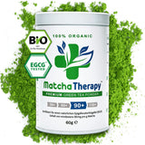 Terapia Matcha 30+ | Polvere di tè matcha biologico | 60 g| Con un contenuto verificato di almeno 30 mg/g di catechina EGCG | Supporta il sistema immunitario e i livelli di energia | Qualità cerimoniale | Tè verde dal Giappone