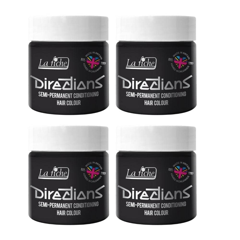 Indicazioni colorazione semipermanente per capelli scatola da 100 ml confezione da 4 (Pillarbox Red) Naty Shop Tintura per capelli Ebony 100 Ml (confezione da 4)