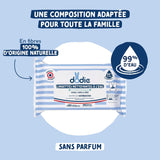 Confezione da 8 confezioni di salviette detergenti compostabili con acqua, 50 pezzi