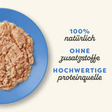 Applaws 100% naturale Nassfutter für Katzen, Thunfischfilet mit Krabben in Brühe - Packung mit 12 x 70g Beuteln