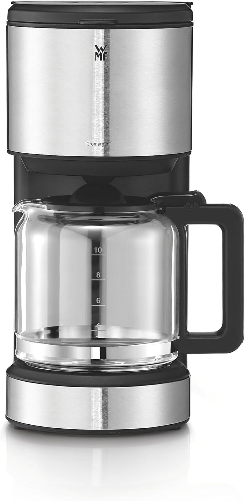 Macchina per caffè espresso WMF Bueno con caraffa in vetro, caffè filtro, 10 tazze, pulsante on/off, sistema antigoccia, filtro oscillante, arresto automatico, piastra riscaldante, 1000W