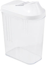 contenitore salvafreschezza per alimenti secchi, coperchio dosatore regolabile in continuo, plastica, 500 ml, 8 x 4,5 x 15 cm, Paola, bianco Contenitori per alimenti Naty Shop