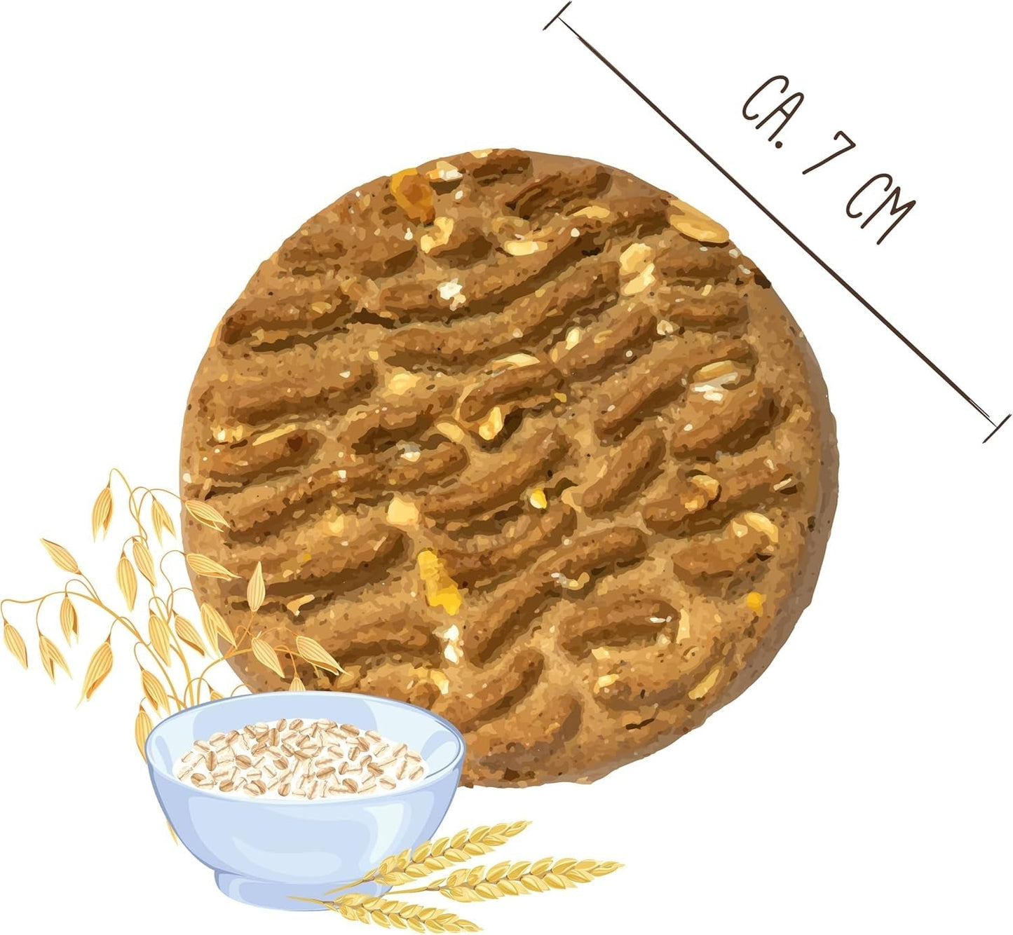 Sammy´S Müslitaler | Knusprig Gebackene Hundesnacks | 5-Korn-Müslitaler Für Deine Grosse Fellnase (Ab 30 Kg) | Negozio Naty di cereali da 1 Kg