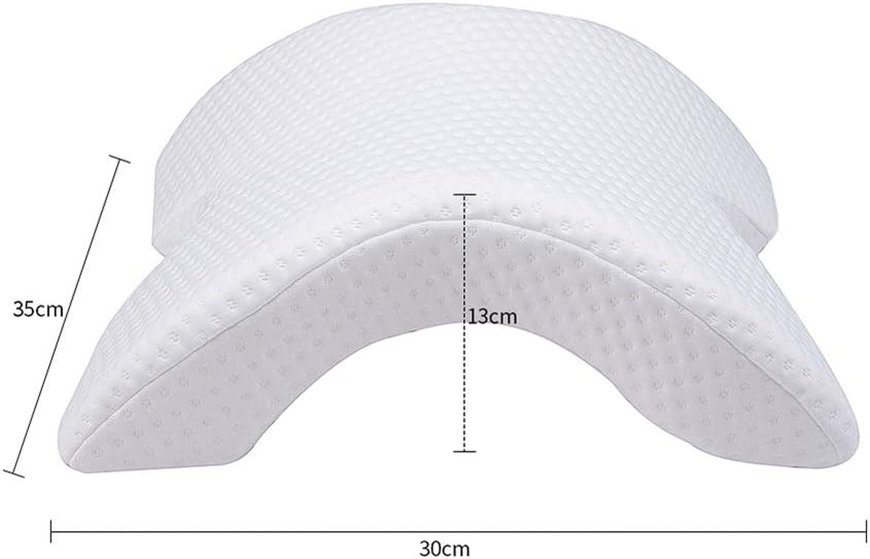 MINGZE Cuscino per Collo in Memory Foam Multifunzionale, Cuscino per Collo a Forma di U con Arco, Cuscino per Dormire a Rimbalzo Lento Cuscino per Pressione di Rimbalzo, Cuscino in Seta di Ghiaccio per Protezione di Mani e Collo Cuscini Ortopedici Cervicali Naty Shop