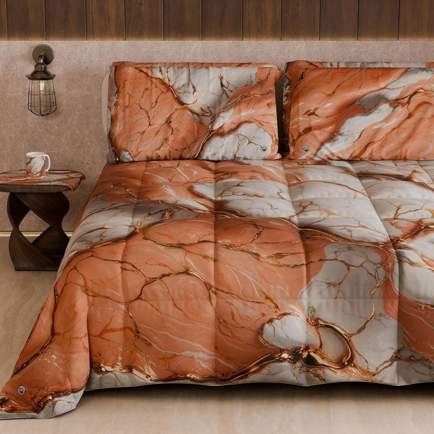 PETTI Artigiani Italiani - Trapunta invernale, Trapunta invernale, Trapunta semplice, Double face, Stampa monocolore e digitale, Microfibra anallergica 100%, Made in Italy Trapunte e piumini Naty Shop Floral 06 Bianco Letto singolo