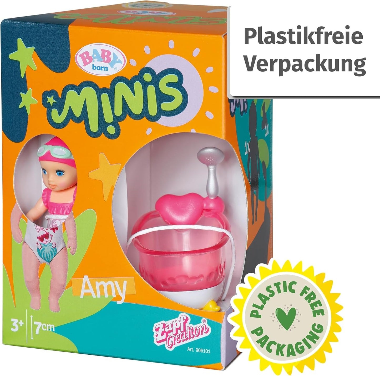 BABY Born Minis set da gioco vasca da bagno con bambola Minis Amy e papera, 906101 Zapf Creation Dolls Naty Shop