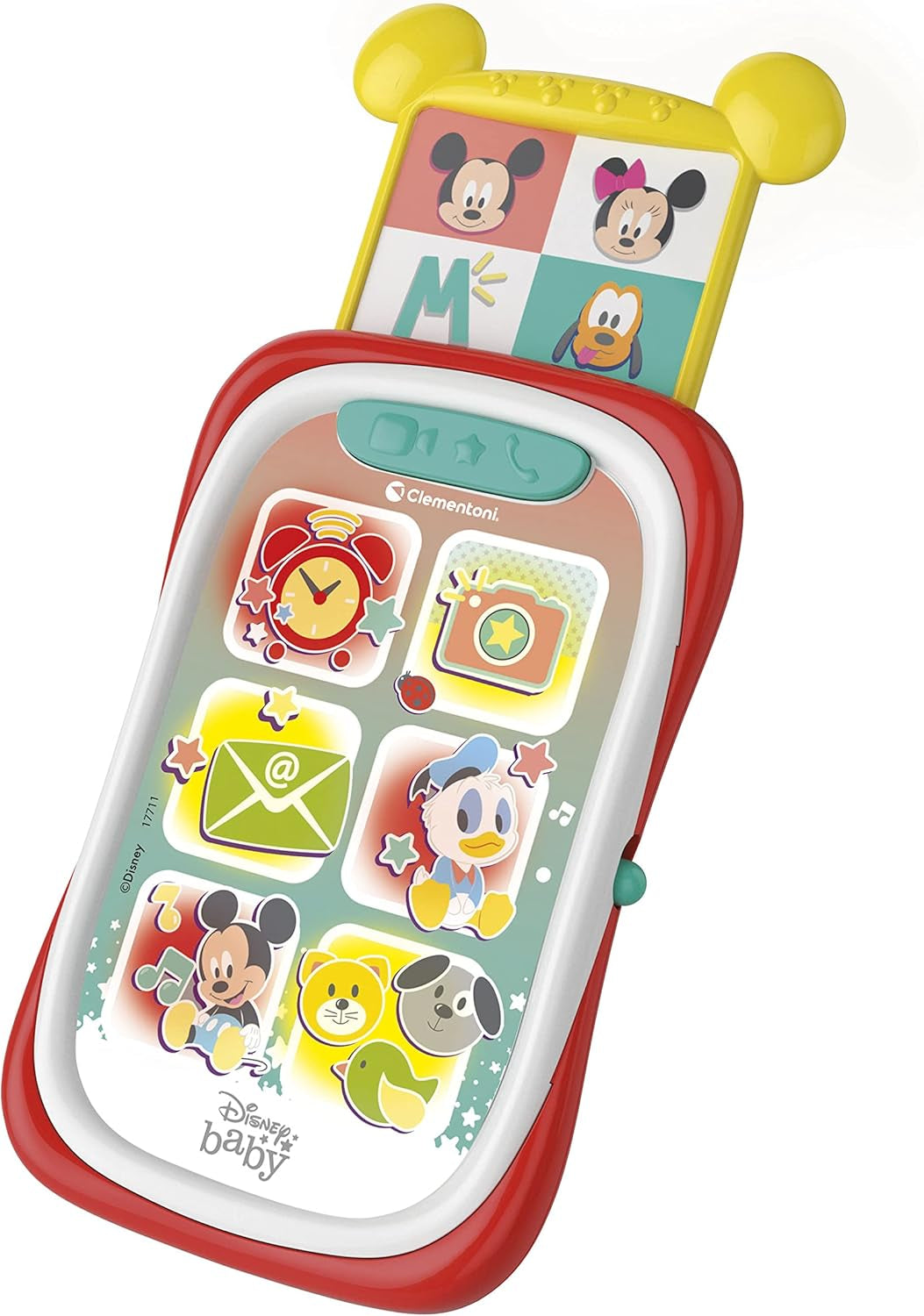 Clementoni 17711 Disney Baby Baby Topolino Smartphone, Cellulare per Bambini con Effetti Luminosi e Sonori, Giocattolo Interattivo per Bambini 9-36 Mesi, M, Multicolore Bebe Toys Naty Shop
