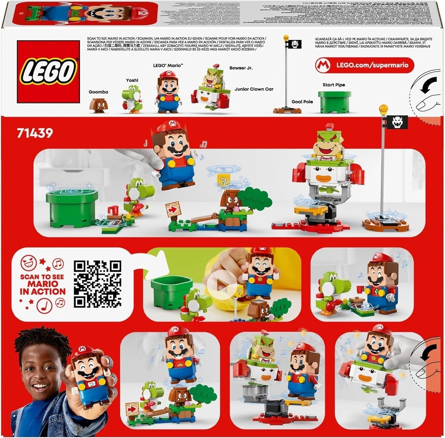 LEGO Super Mario Adventure con Mario interattivo, set carretto del clown junior, Yoshi giocattolo, regalo Nintendo per ragazzi, ragazze e giocatori dai 6 anni in su 71439 Set da costruzione Acquista dal negozio LEGO
