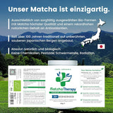 Terapia Matcha 30+ | Polvere di tè matcha biologico | 60 g| Con un contenuto verificato di almeno 30 mg/g di catechina EGCG | Supporta il sistema immunitario e i livelli di energia | Qualità cerimoniale | Tè verde dal Giappone