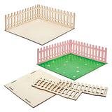 Baker Ross FN256 Mini casa delle bambole da giardino in legno - Confezione da 1 kit per casa delle bambole per bambini