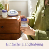 Lansinoh Muttermilchflaschen, 4 X 160 Ml - Zur Sicheren Muttermilch Austellungen - Neues Kompaktes Design Für Verbesserte Stabilität - Mit Stapelbarem Deckel Accessori Alimentazione e Allattamento Bebe Naty Shop