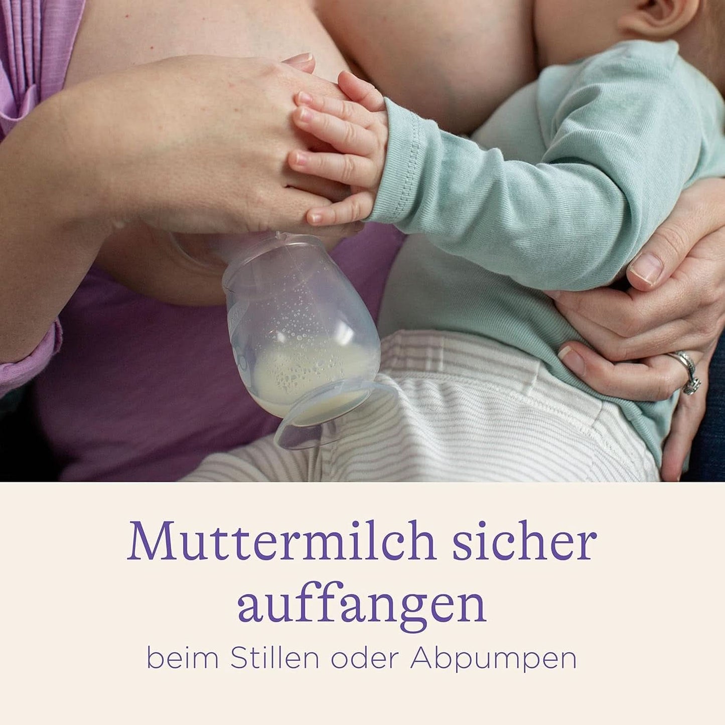 Lansinoh Silikon Milchpumpe & Muttermilchauffänger - Angenehmes & Extrem Weiches Silikon - Rettet Jeden Tropfen Muttermilch - Alternative Zu Milchauffangschalen, 1 Stück (1Er Pack) Accessori Alimentazione e Allattamento Bebe Naty Shop