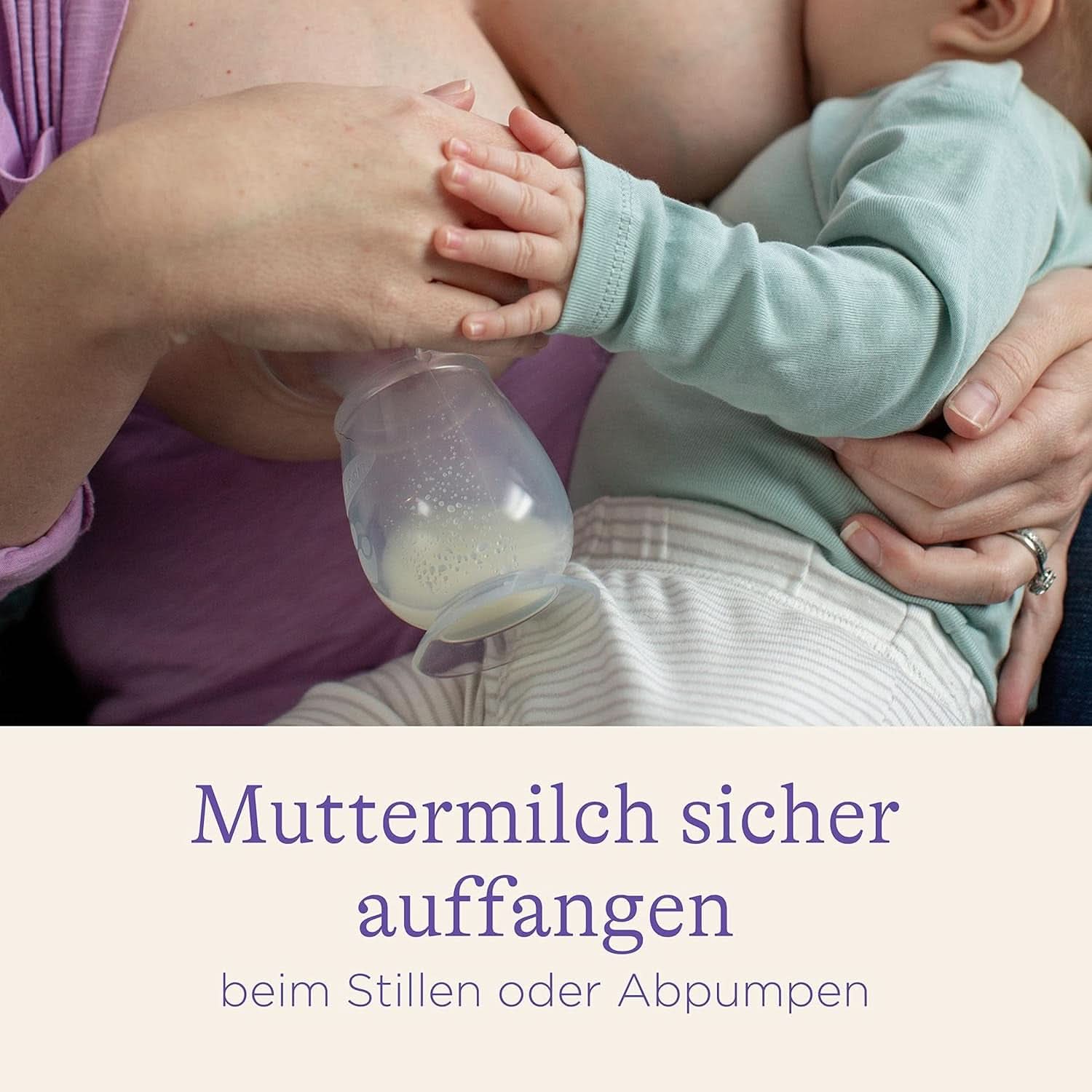 Lansinoh Silikon Milchpumpe & Muttermilchauffänger - Angenehmes & Extrem Weiches Silikon - Rettet Jeden Tropfen Muttermilch - Alternative Zu Milchauffangschalen, 1 Stück (1Er Pack) Accessori Alimentazione e Allattamento Bebe Naty Shop