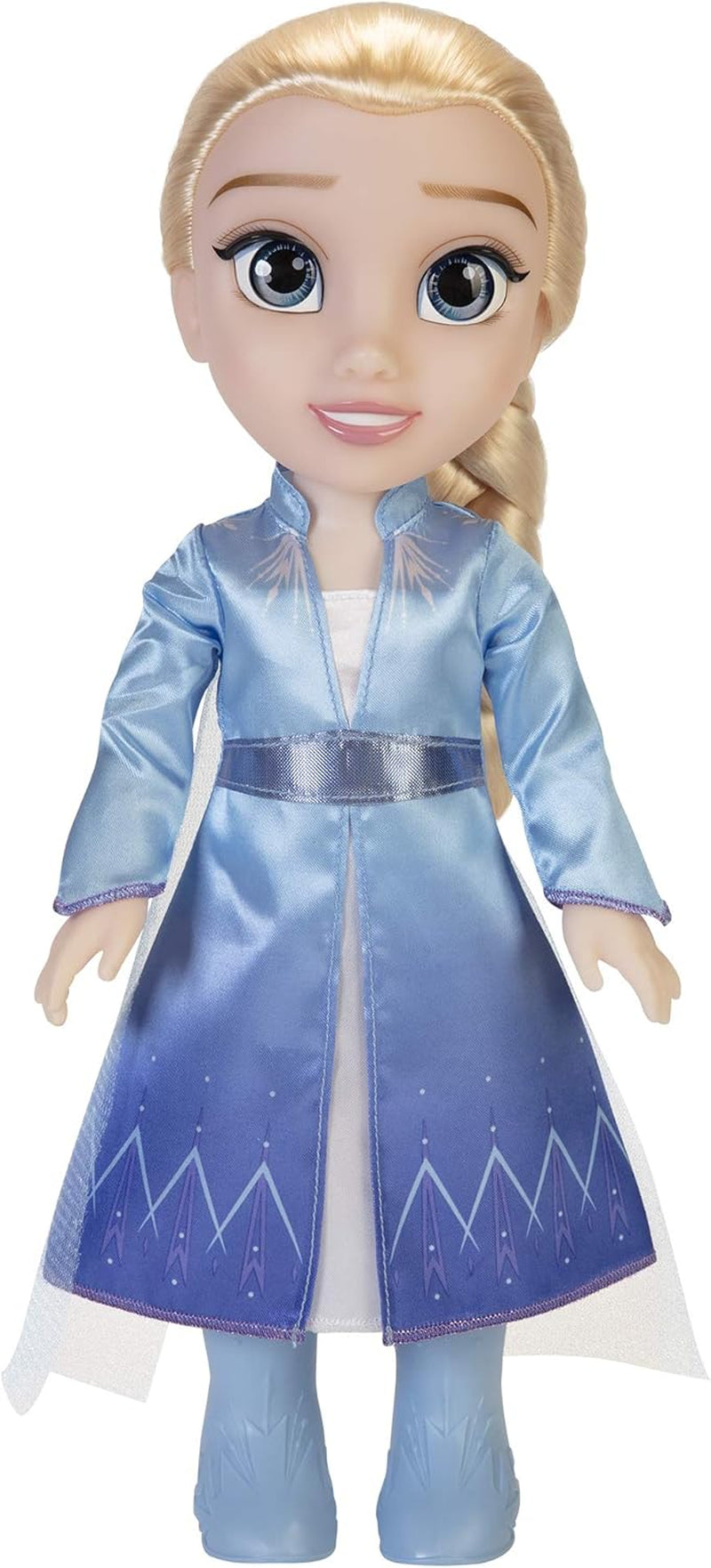 Disney Frozen 2 Elsa Travel Doll, bambola da 35 cm con abito ispirato al film cult, stivali e lunghi capelli intrecciati per un divertimento extra, per ragazze dai 3 anni in su