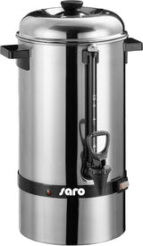 Macchina per caffè espresso Saro con filtro tondo - 6,75 L / 40 tazze - acciaio inox - funzione erogazione e mantenimento in caldo - rubinetto di sicurezza - vetro spia - 1,5 kW - modello SAROMICA 6005