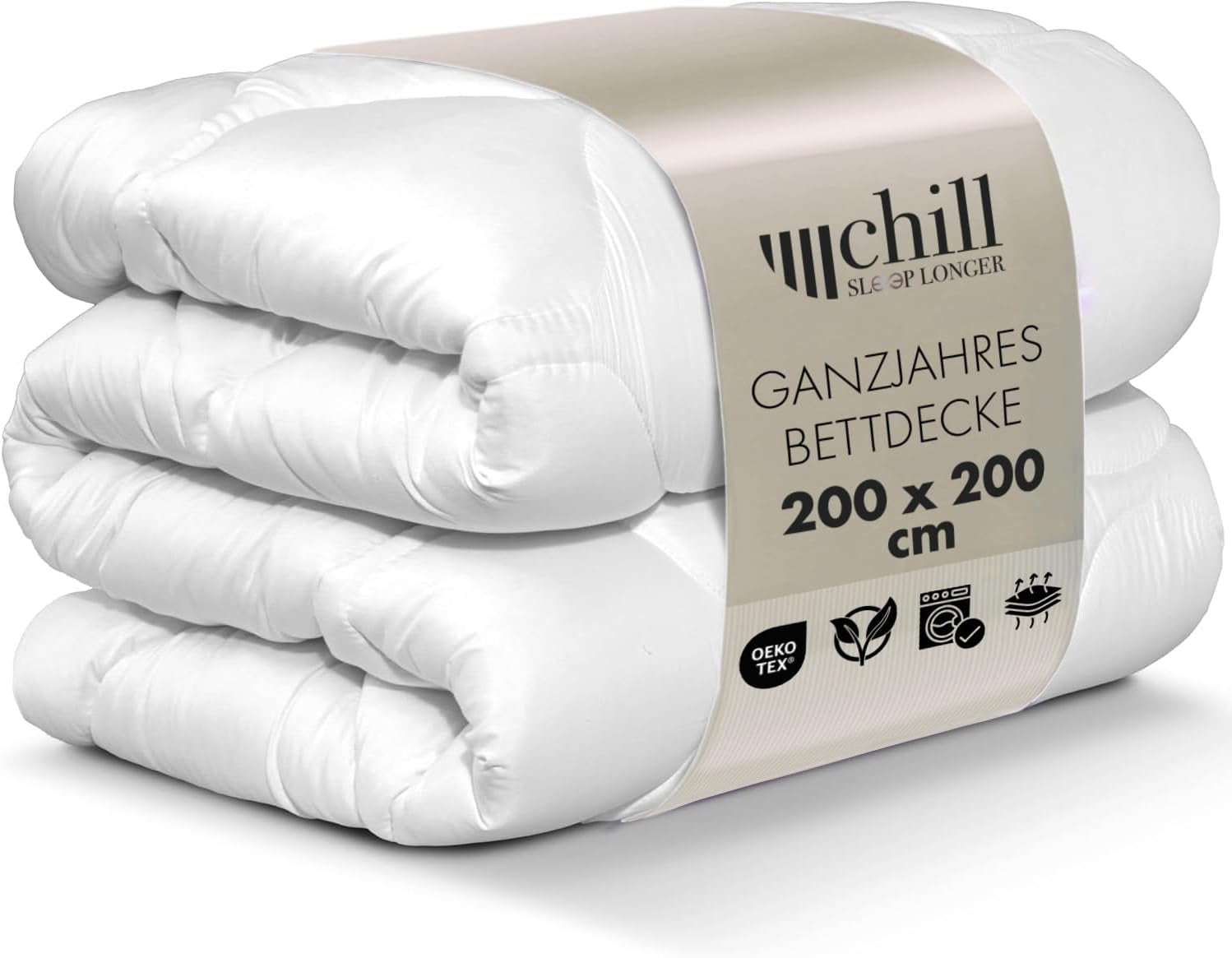 Trapunta per tutte le stagioni 135X200 - Trapunta leggera 135X200 - Traspirante e lavabile e 100% vegana - Trapunta in rete climatica e fascia comfort per dormire - Imbottitura 800G Naty Shop Trapunte e Trapunte 200 X 200