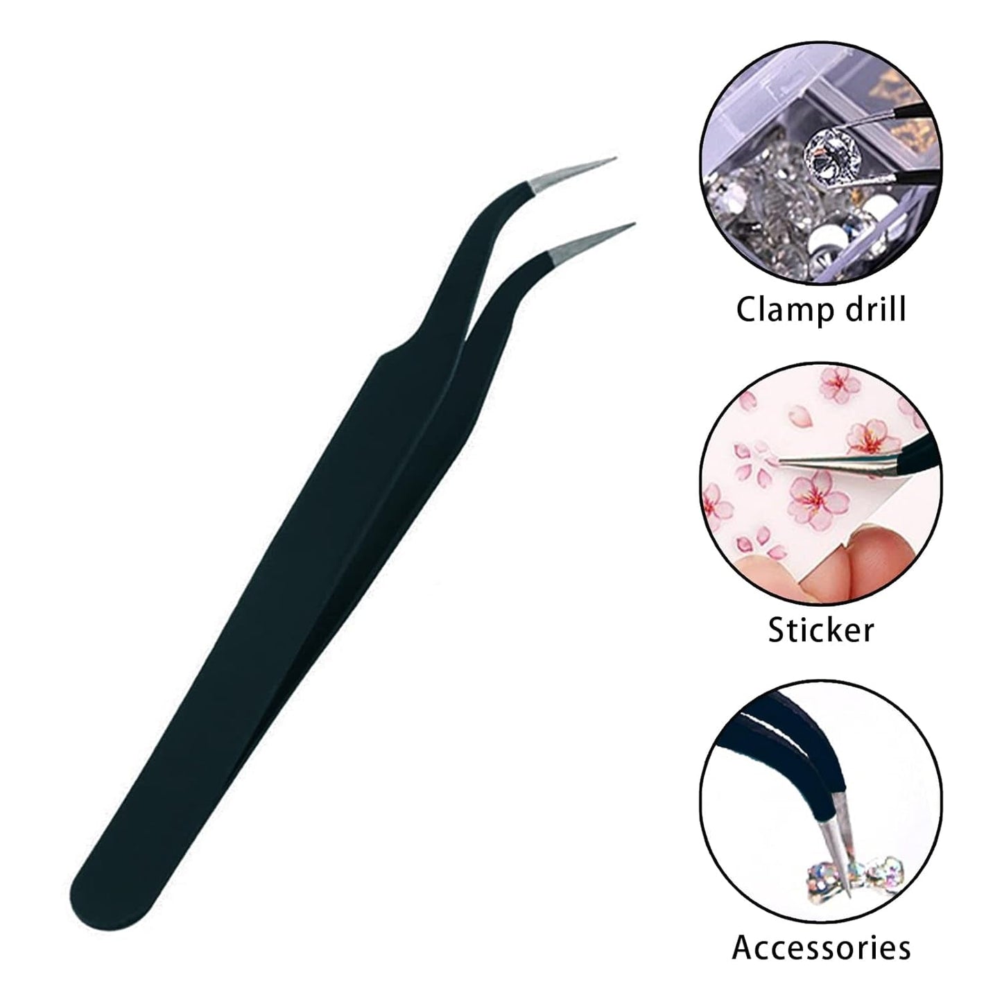 4200 Pezzi Strass per Nail Art, Pietre Glitterate in 36 Colori, Pietre per Decorazioni per Unghie per Accessori per Nail Art e Strass, Cristalli Trasparenti con Pinzetta per Selezione Strass e Penna per Punteggio