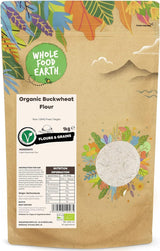 Wholefood Earth Farina Di Grano Saraceno Biologica 1kg | Crudele | Non OGM | Vegano | Certificato biologico