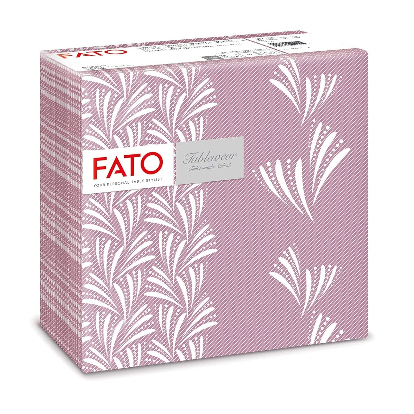 Fato - Tovaglioli carta dry, airlaid, effetto tessuto, confezione da 50 tovaglioli, 40X40 piegati in 4 formati, Decoro Tropicana
