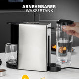 Macchina per caffè espresso multicapsule Princess 4 in 1 - 1450 watt, capsule, cialde, caffè macinato, senza BPA, 249450, 01.249450.01.001, nero, argento