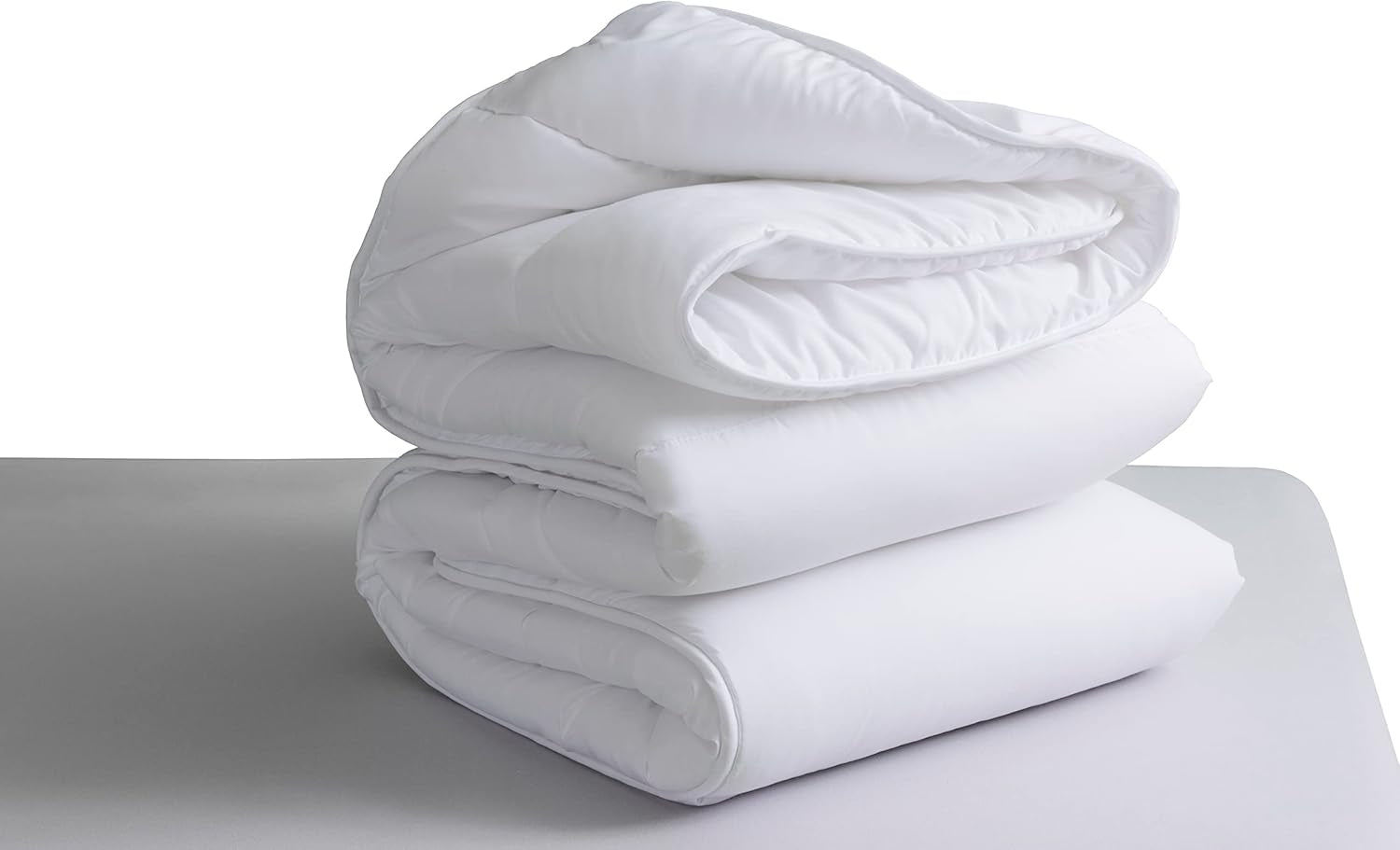 Piumino in fibre siliconate, trattamento all'aloe vera, 300 G, autunno/inverno, per un letto di 90 cm (150 X 220 cm) Piumini e trapunte Naty Shop White Cama 90 (150X220 Cm)