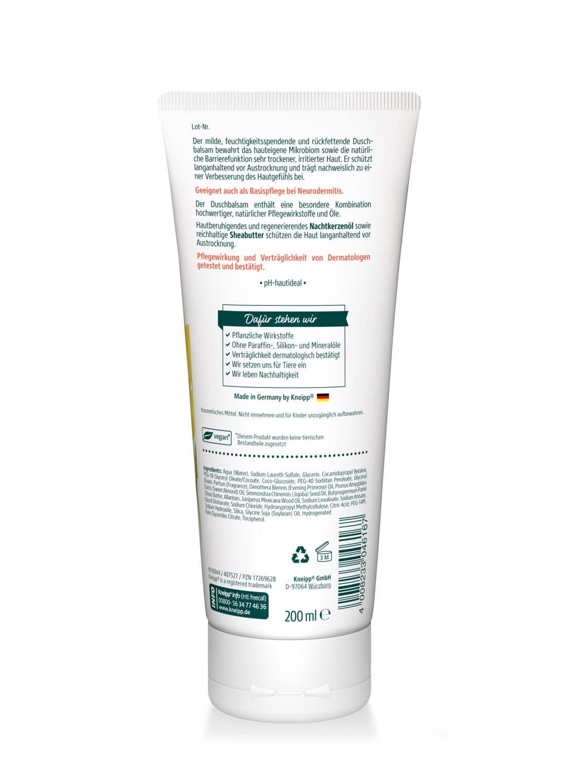 Kneipp, Balsamo doccia, 200 ml Doccia e bagno Naty Shop