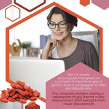 ERBOTECH Bacche di Goji 200 g, bacche di goji ad alto contenuto vitaminico, frutta secca senza zucchero e zolfo, superfood naturali e ricchi di energia, Made in Italy Prodotti disidratati Naty Shop