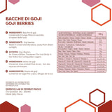 ERBOTECH Bacche di Goji 200 g, bacche di goji ad alto contenuto vitaminico, frutta secca senza zucchero e zolfo, superfood naturali e ricchi di energia, Made in Italy Prodotti disidratati Naty Shop