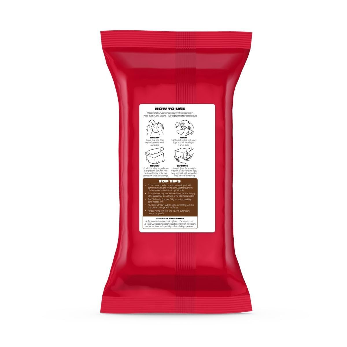 Extra Fondant Chocolate Brown 1kg - Fondente extra elastico al gusto vaniglia, perfetto per ricoprire torte - Chocolate brown - 1 kg Pasta di zucchero Naty Shop