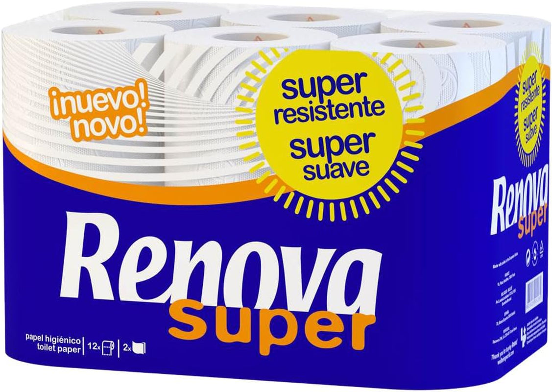 Carta igienica Renova Super White - 12 rotoli