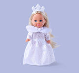 Simba Evi, Principessa dei Sogni d'Amore, Gioca con la Bambola con un Abito Invernale da Sogno con Finiture in Pelliccia ed Elementi Glitter, 12 cm, da 3 Anni in su