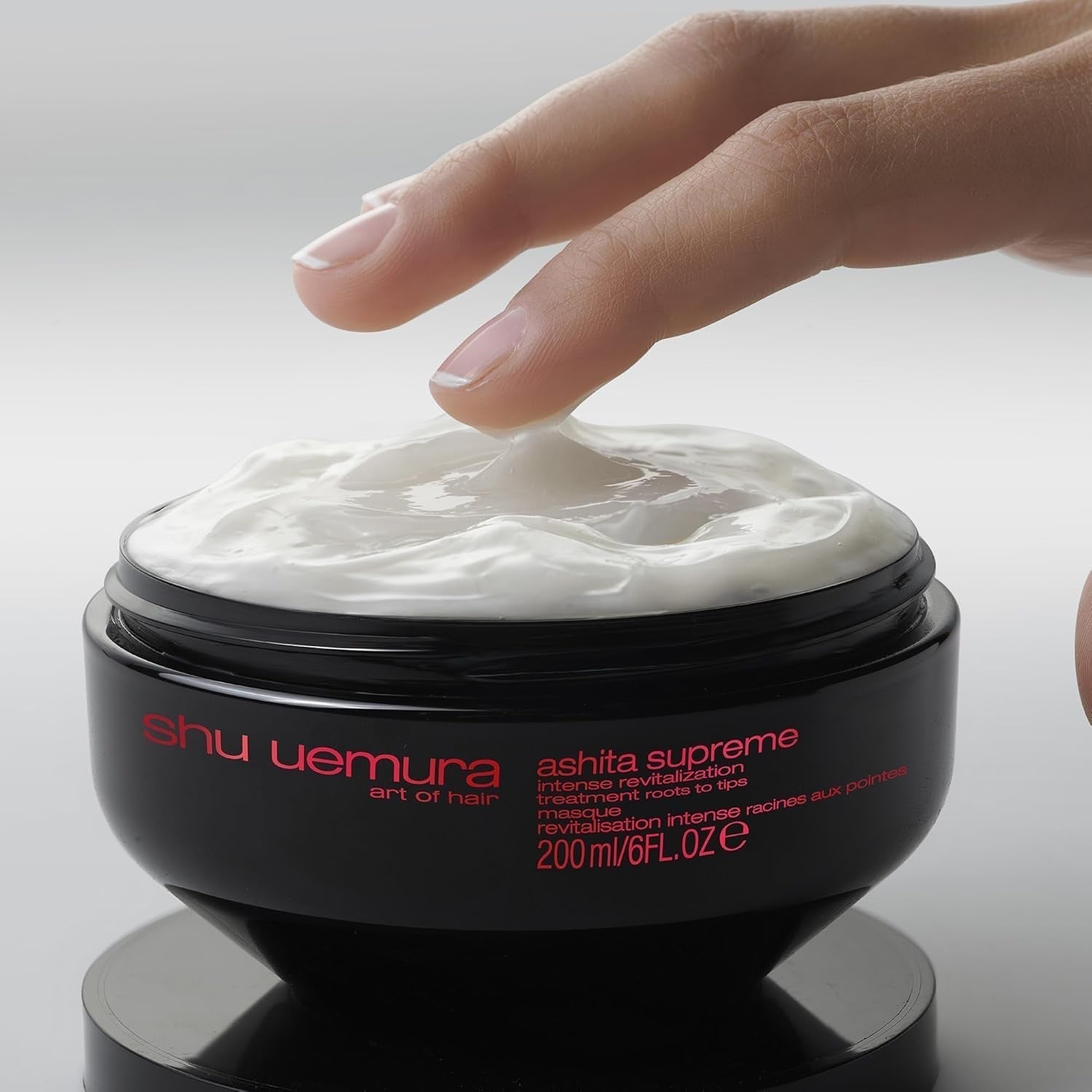 Shu Uemura, Ashita Supreme, Maschera intensiva rivitalizzante per capelli, Per tutti i tipi di capelli, Con estratto di ashitaba, Per maggiore lucentezza ed elasticità, Anti-crepe, Maschera per capelli Naty Shop da 200 ml