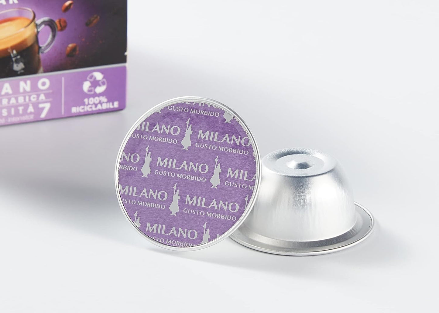 96080090/M Kaffee-Kapseln Milano, Alu, 16 pezzi (confezione con 3)