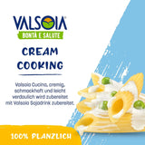 Crema Condisoia, panna da cucina ideale per intolleranti al lattosio, vegani e vegetariani, versatile in cucina, 6 x 200 g