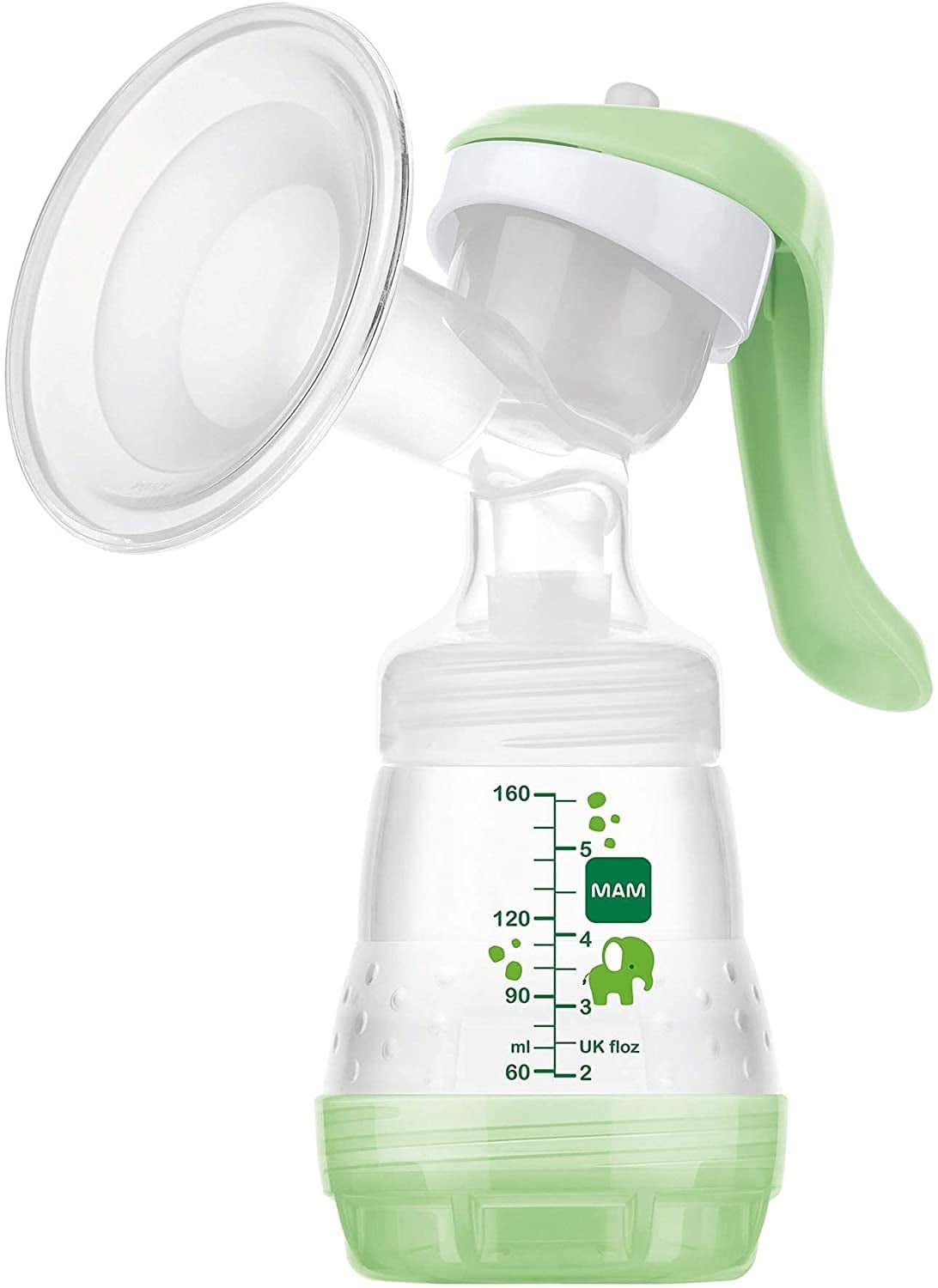 Tiralatte a mano MAM - tiralatte comodo e compatto per il latte materno che include 1 biberon anti-coliche MAM Easy Start Accessori Alimentazione e Allattamento Bebe Naty Shop Tiralatte a mano compatto