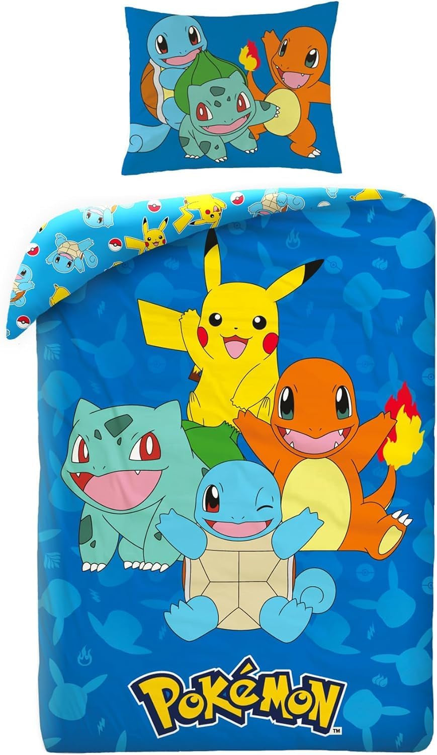 Set biancheria da letto per bambini, Pokemon, Biancheria da letto in microfibra - bambini Naty Shop Titolo predefinito
