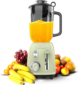 Robot da cucina Cecotec Retro Power Nero Titanio Retroverde. 1200 W Maximale Leistung, 2 Geschwindigkeiten, 4-Klingen-Messer Mit Schwarzer Titanbeschichtung und 1.5L Krug, Vintage-Design in Grün Kitchen Naty Shop Green