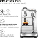 Macchina per caffè espresso Sage Nespresso Creatista Pro, acciaio inossidabile, acciaio inossidabile spazzolato