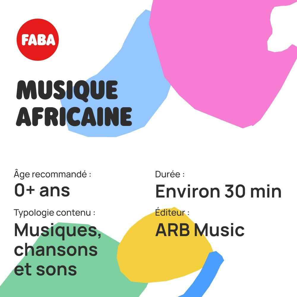 Figura sonora - Musica africana: carattere sonoro per narratori, incl. 1x figura sonora, istruzioni per l'uso, adatto a Little Kid, Kid, dimensioni: 5x5x6,5 cm Baby Toys Naty Shop