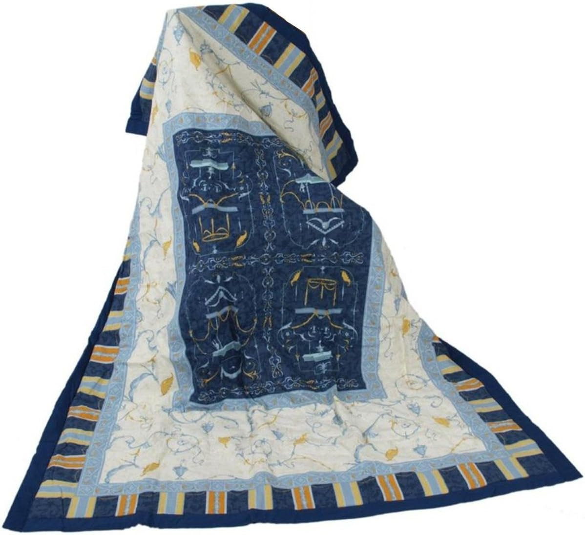 Bassetti OPLONTIS Plaid, blu, 135X190 cm Letti e coperte Bassetti 135X190 cm