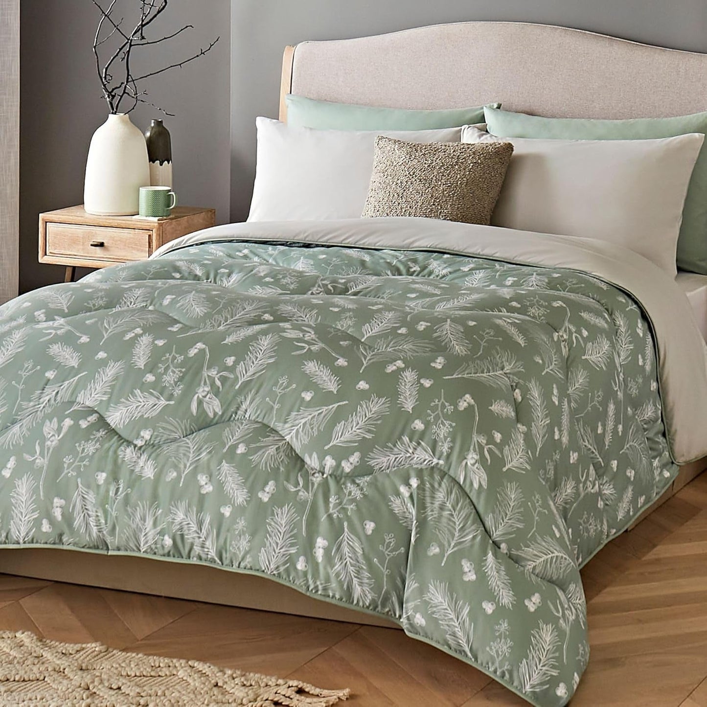 Night Lark accogliente coperta in pile Sherpa, classico tartan rosso, 9 Tog, lussuosa, soffice, spessa e reversibile, perfetta per divano, letto, divano. Anallergico, lavabile in lavatrice, Misure: Letti e Coperte Notte Allodola Rami della foresta Letto singolo