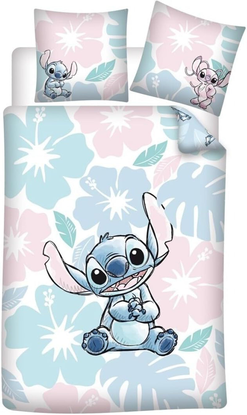 Biancheria da letto Stitch Flowers Per letto singolo Biancheria da letto - bambini Naty Shop Titolo predefinito