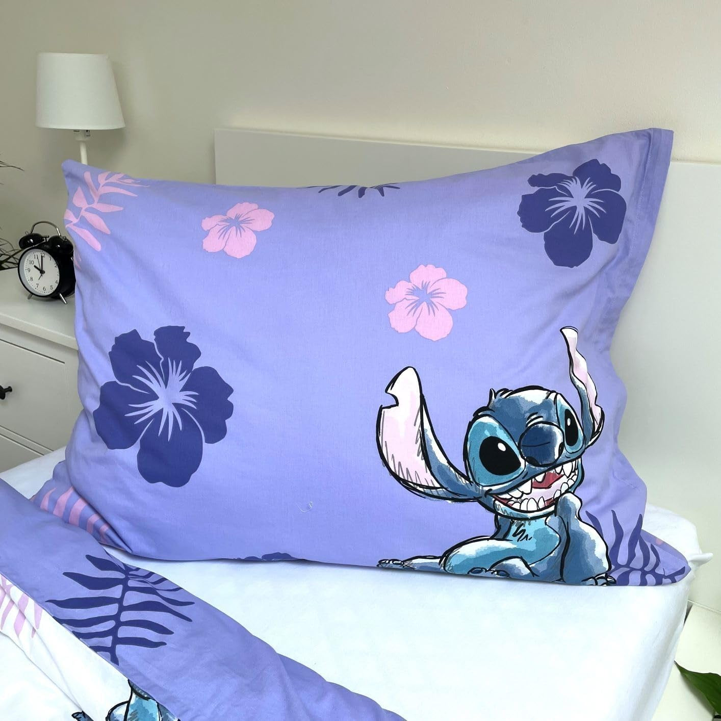 Biancheria da letto per bambini 2 pezzi Lilo e Stitch, 100% cotone Biancheria da letto - bambini Naty Shop