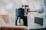 Melitta Look Therm - Macchina per caffè espresso con filtro, caraffa termica e serbatoio dell'acqua rimovibile, per un massimo di 10 tazze di caffè, nera