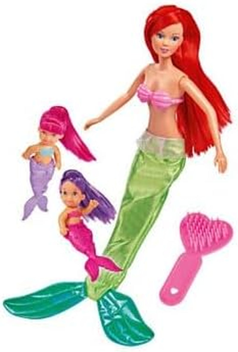 Simba 105734162001 105734162 - Steffi Love The Twin Sirens / due varianti / Steffi come sirena / con due sirenette / bambola fashion / 29 cm, per bambini dai 3 anni in su