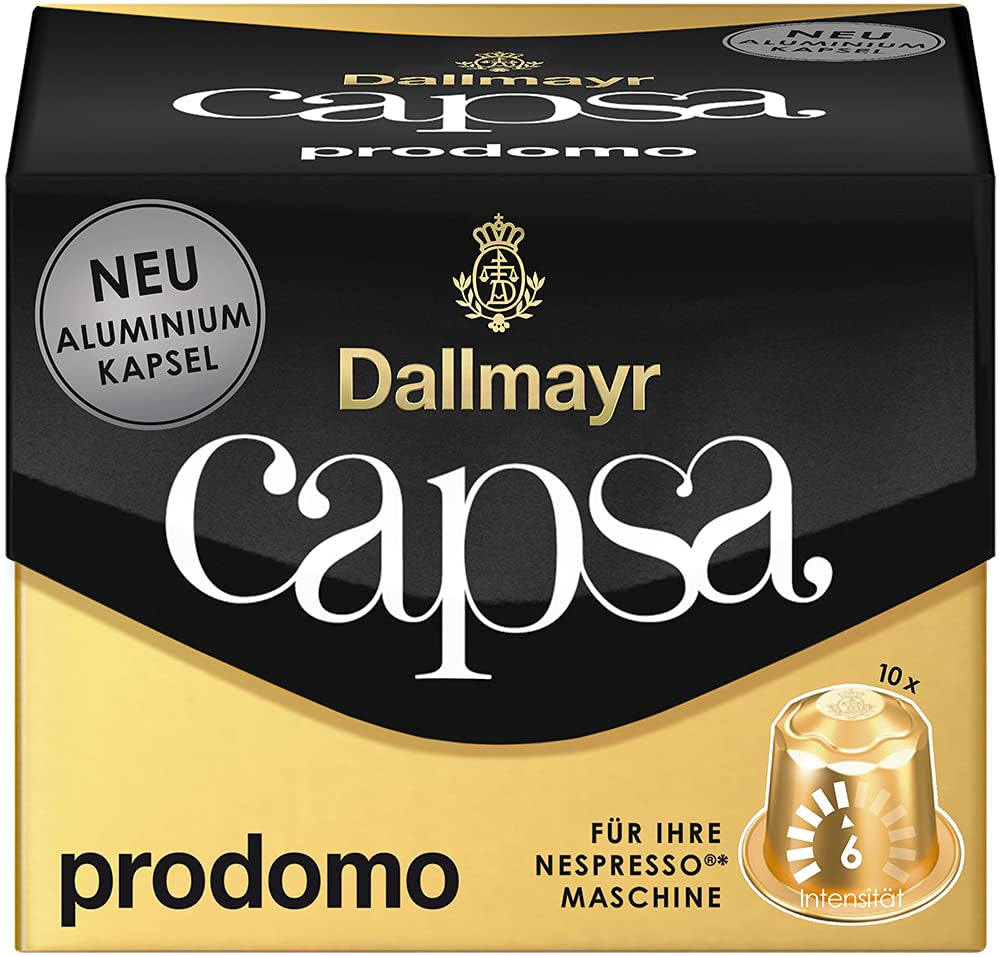 Capsa Lungo Belluno XXL, 39 capsule compatibili Nespresso, confezione 1 (1 x 218 g) e Capsa prodomo, 56g