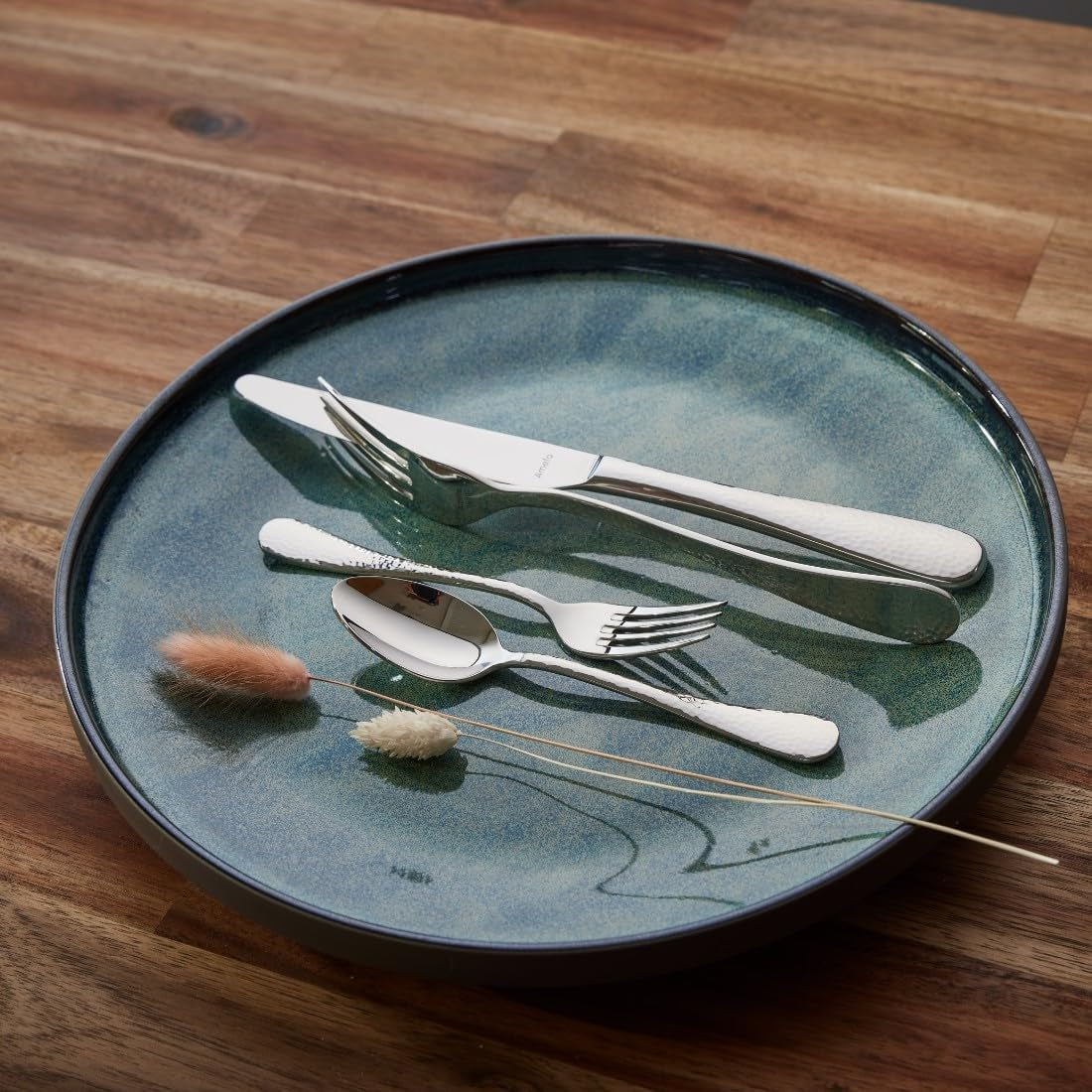 Set posate Amefa Sierra 6 persone | Cucina in acciaio inossidabile 18/10 in 24 parti Naty Shop