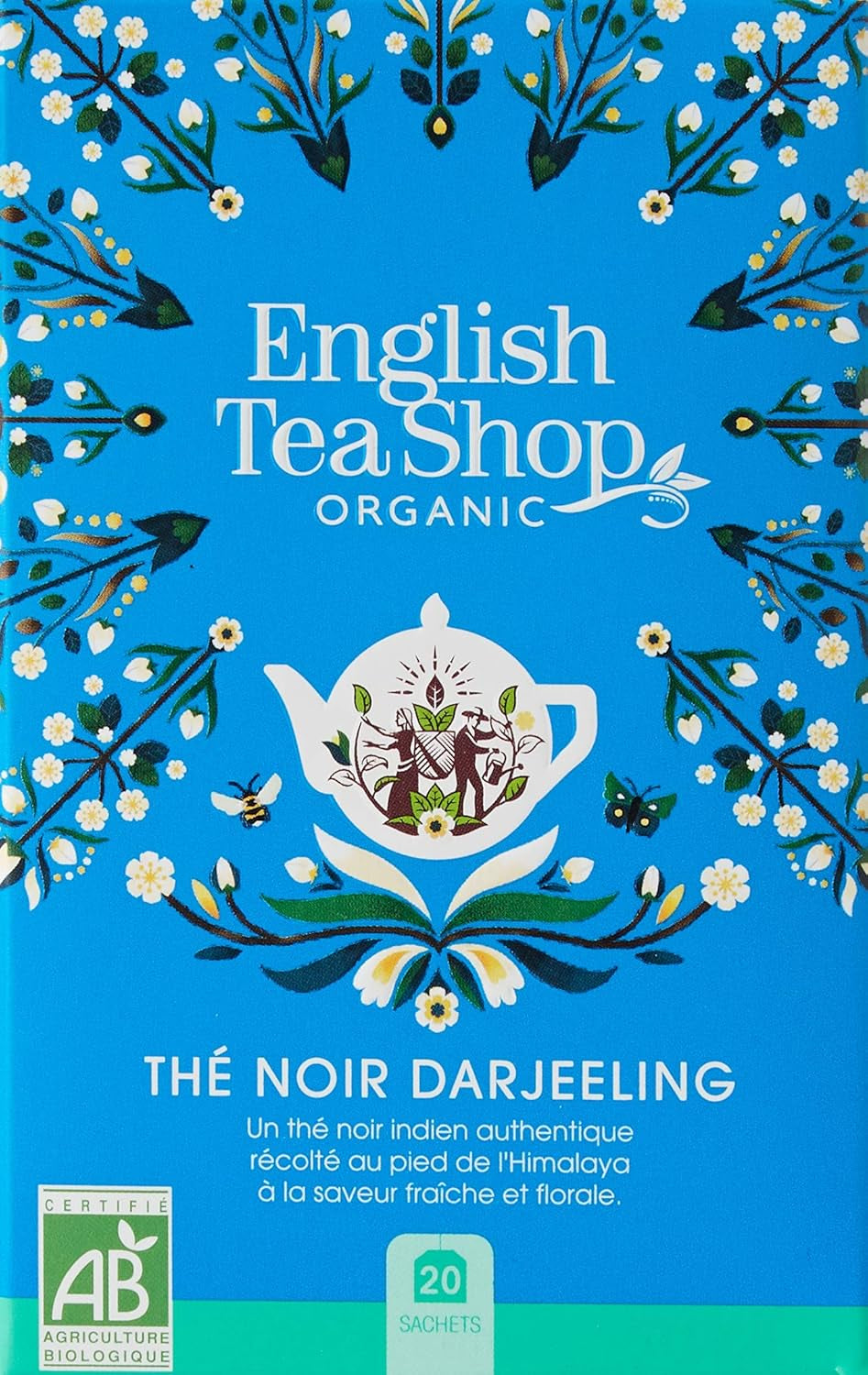 ETS - Tè nero Darjeeling, BIO, 20 bustine di tè (confezione da 2)