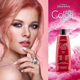 Joanna Ultra Color - Balsamo colorante rosa per capelli biondi e chiari - Rosa pastello - Lucentezza naturale - Rimuove la tinta gialla dai capelli biondo-grigi - Effetto temporaneo - Tintura per capelli 150 ml Naty Shop